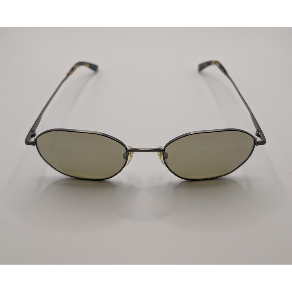 Gunmetal Hexagonal Metal Sunglasses FRAME ONLY Tortoiseshell Temple 50-18-140